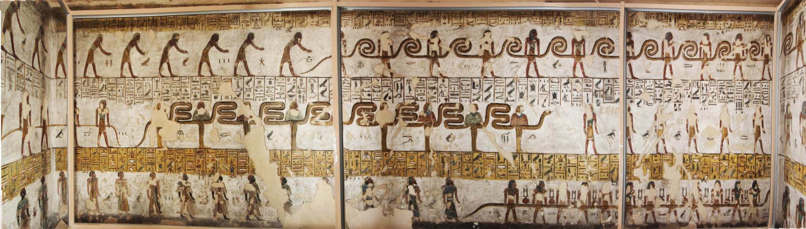 Pillared Hall F: left wall