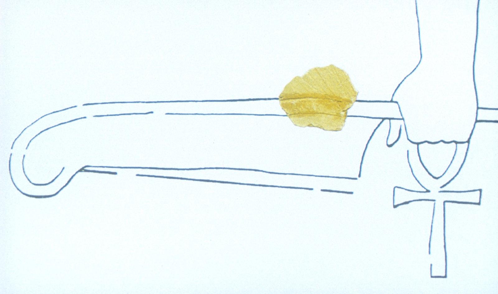 Reconstruction of relief of feather.