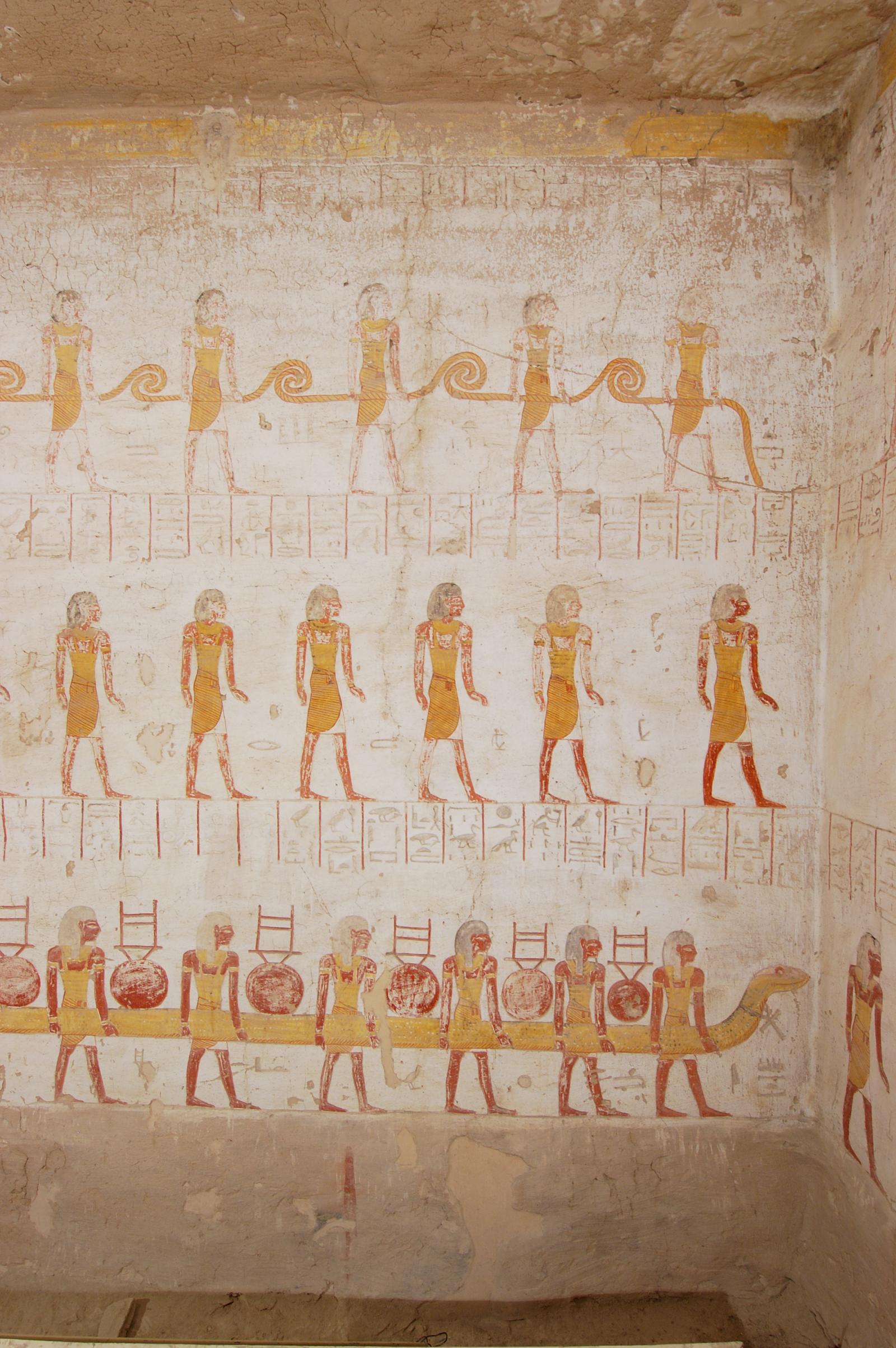 Left wall, right section.