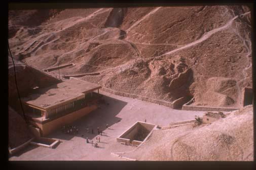 Old rest house, KV 18, KV 17, KV 16, KV 55, KV 62, KV 9, KV 10 and KV 11.