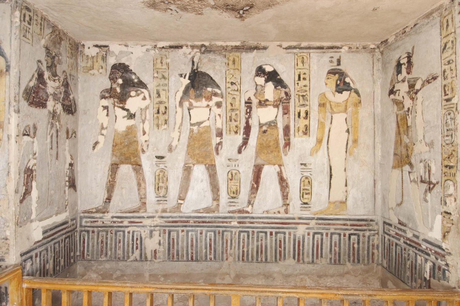 KV 11: Well Chamber E: left wall