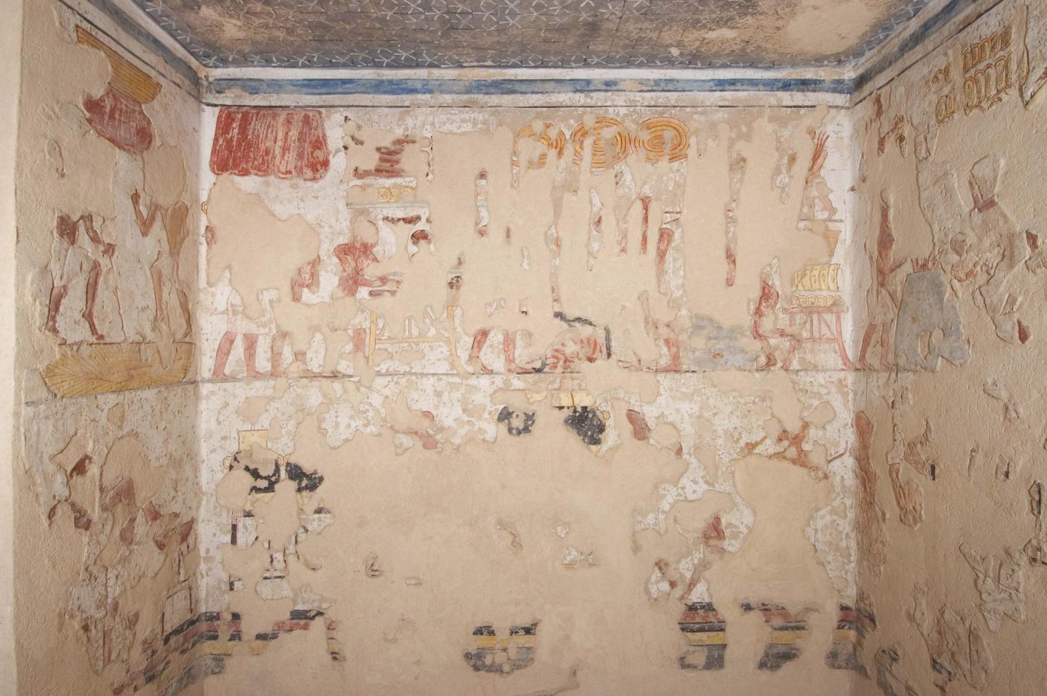 KV 11: Side Chamber Ba: left wall