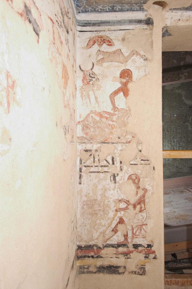 KV 11: Side Chamber Ba: front wall, right section