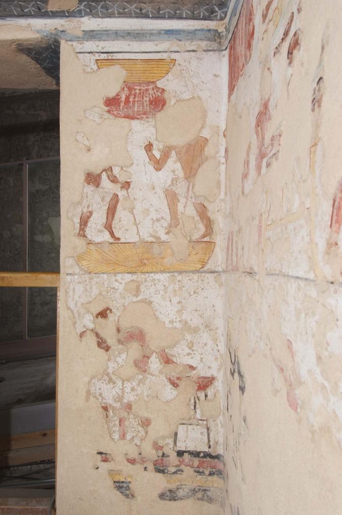 KV 11: Side Chamber Ba: front wall, left section