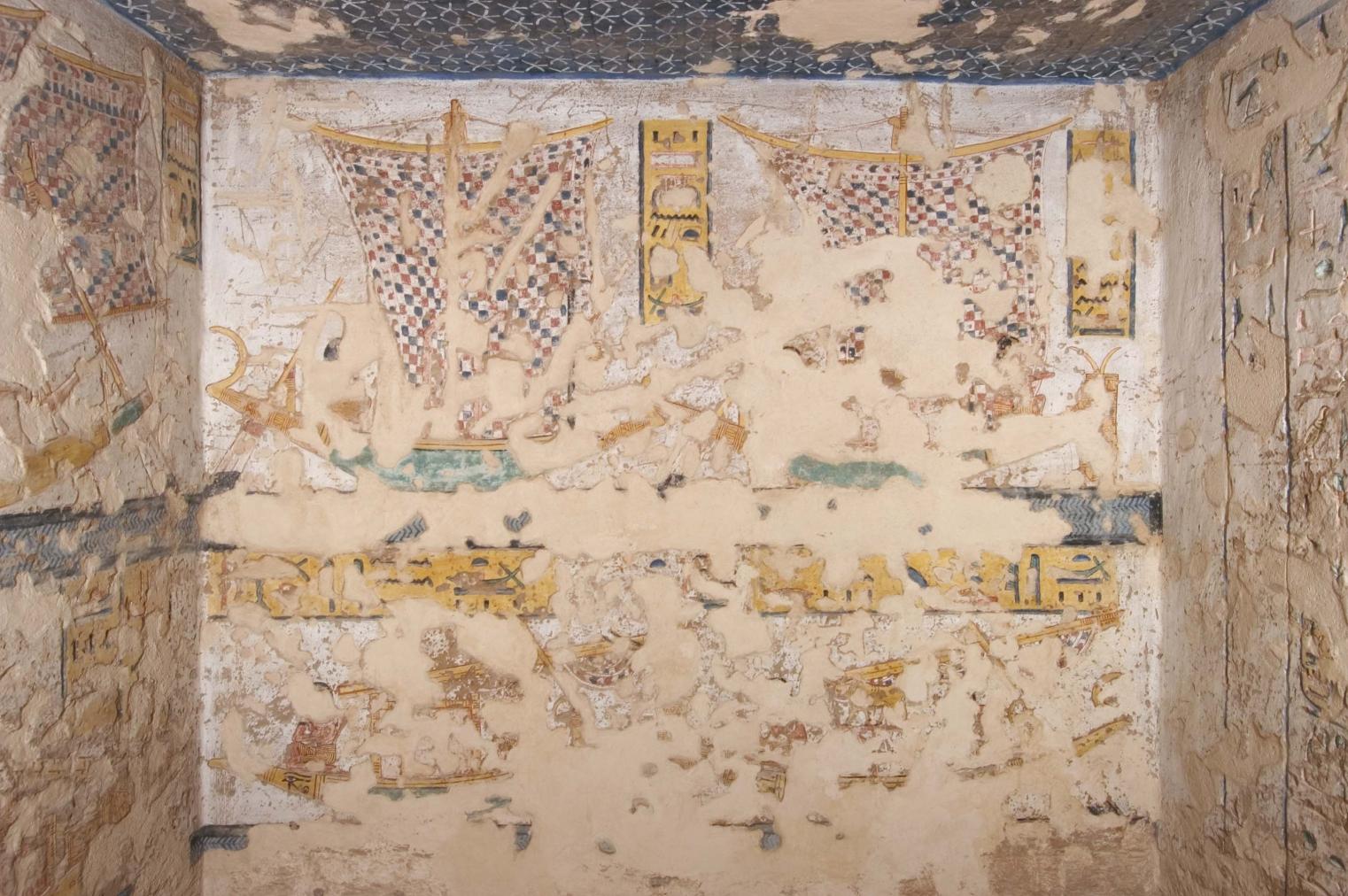 KV 11: Side Chamber Bb: right wall