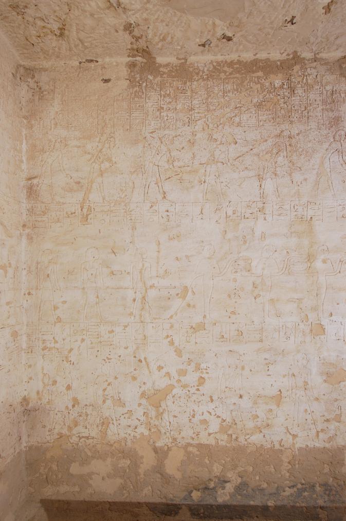 Left wall, left section.