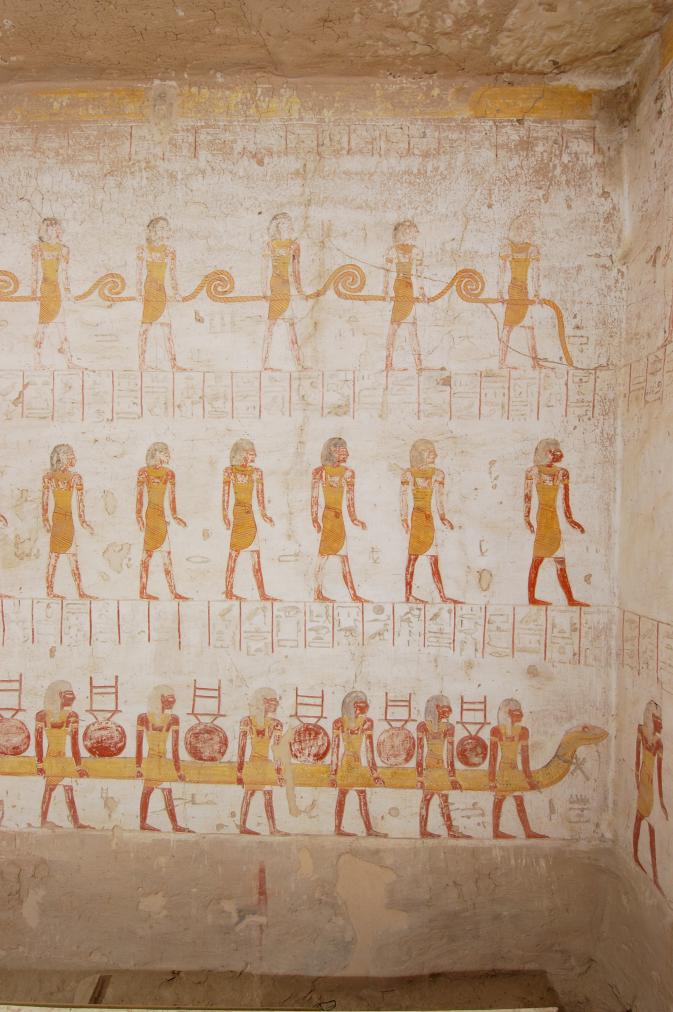 Left wall, right section.