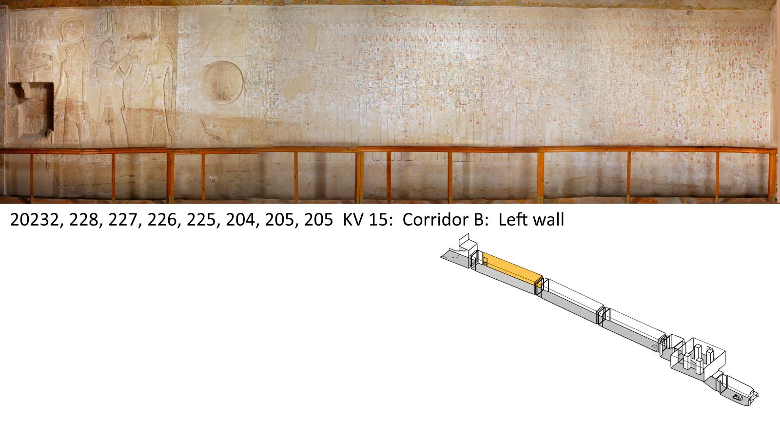 Left wall, chamber B. 