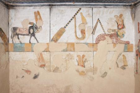 KV 11: Side Chamber Cc: right wall, detail