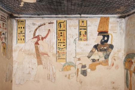 KV 11: Side Chamber Cd:  left wall, upper section