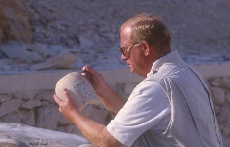 Fragment of a canopic jar belonging to Suti (also called Mery-Amen), a son of Rameses II.