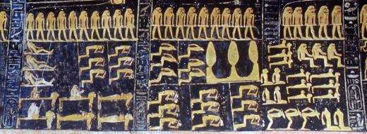 Book of the Night, hours 1-6; names and epithets of Rameses VI.