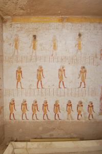 Left wall, right section.