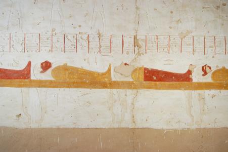 Right wall, middle section.