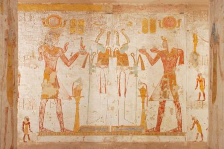 Rear wall, center section.