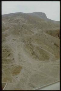 Panorama, view from hill above KV 9;looking toward hill above KV 11.